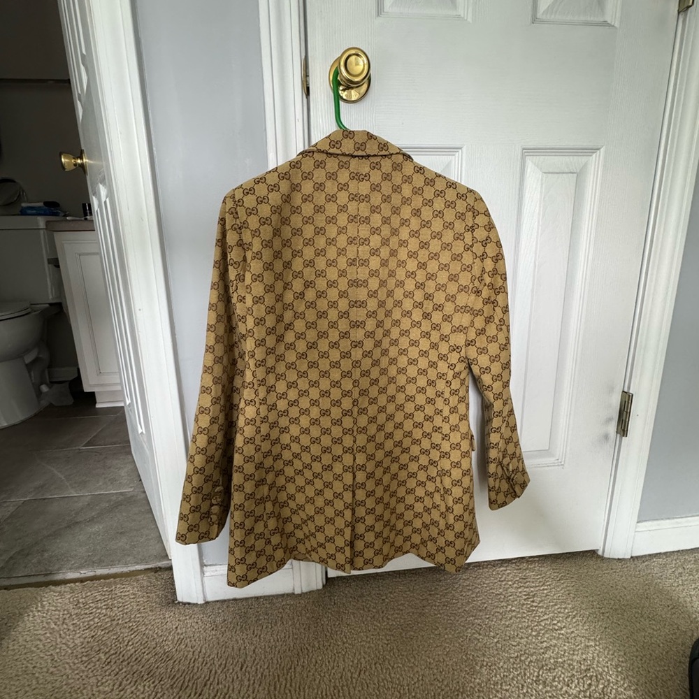 Gucci Beige Patterned Blazer for Men - Picture 2 of 5